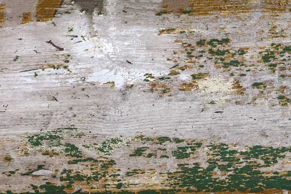 Farbiger Holzhintergrund mit abblätternder alter Farbe — Stockfoto