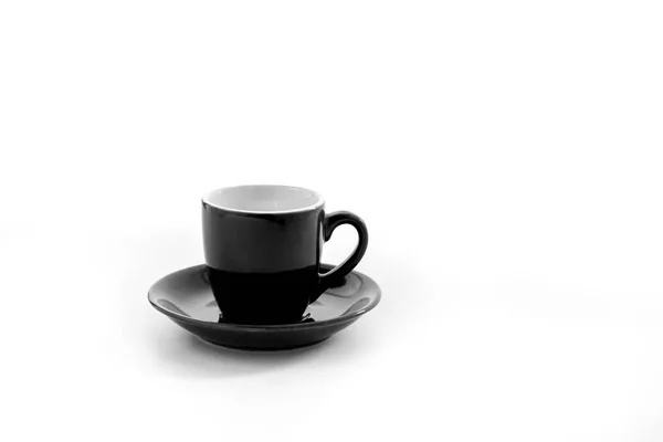 咖啡杯和碟白色背景上孤立 — 图库照片