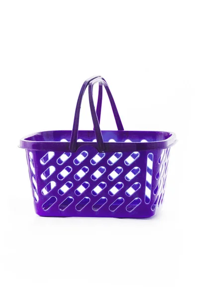 Empty shopping basket isolated on white background — Stock Photo, Image