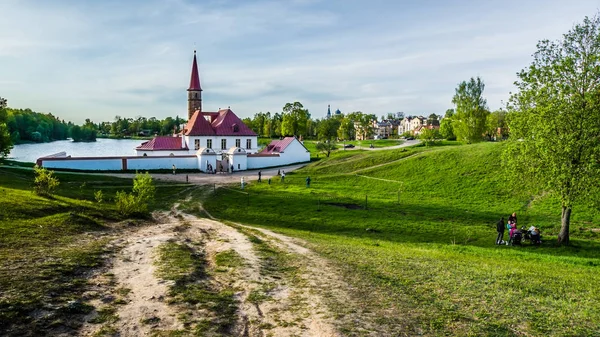 Zamek w mieście Gatczyna — Zdjęcie stockowe