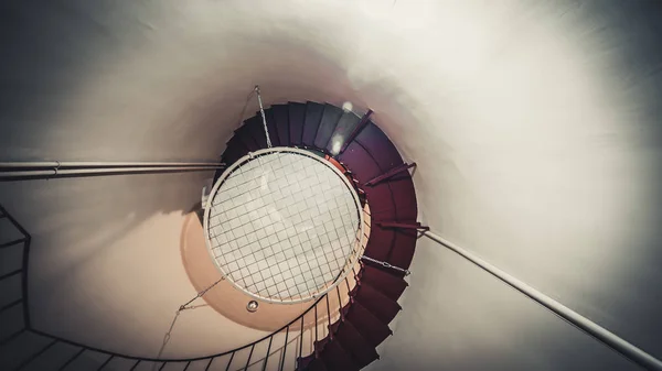 Upside view of a spiral staircase — Stock Photo, Image