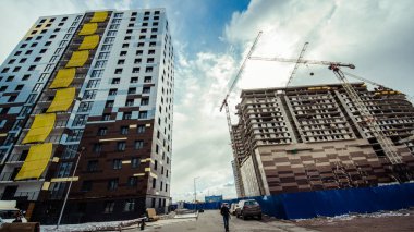 Saint Petersburg, Rusya - 29 Şubat 2017: Modern konut kompleksi 