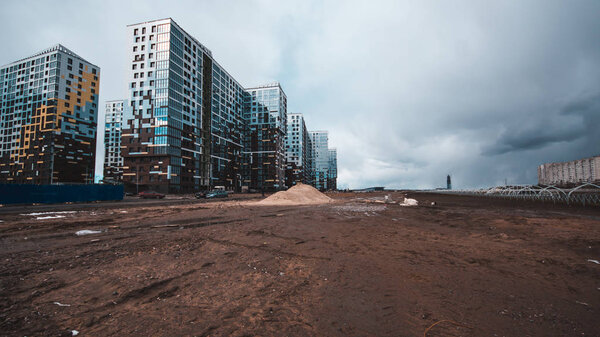 SAINT PETERSBURG, RUSSIA - MARCH 29, 2017: Modern residential complex "I'm a romantic"