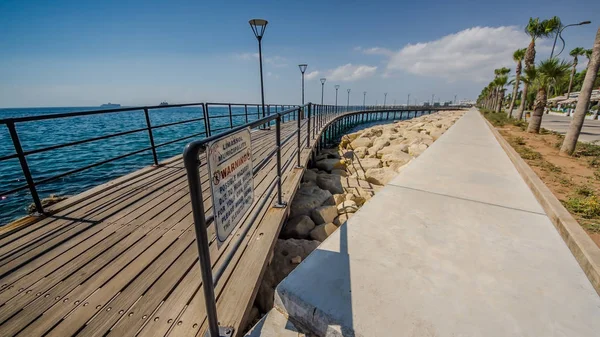 Callejón Del Paseo Marítimo Limassol Chipre Agosto 2017 —  Fotos de Stock