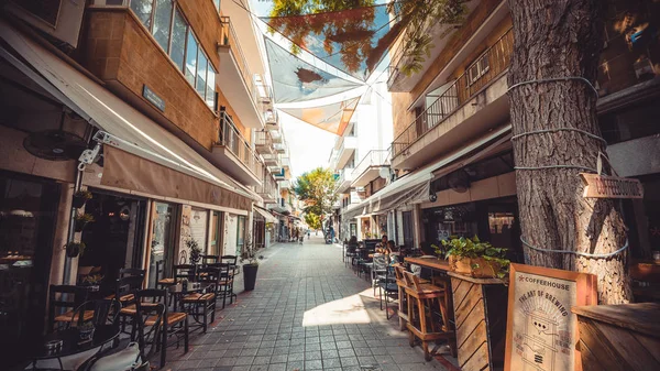 Nicosia, Kıbrıs-7 Ağustos, eski Nicosia görünümünün 2017:Streets.