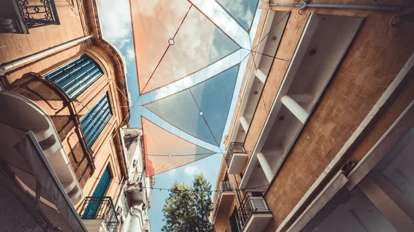 Nicosia, Kıbrıs-7 Ağustos, eski Nicosia görünümünün 2017:Streets.