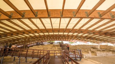 Antik Kourion kalıntıları. Amfitiyatro. Limasol Bölgesi. Kıbrıs