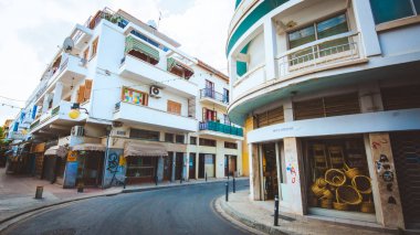 Nicosia, Kıbrıs-7 Ağustos 2017: eski Nicosia görünümü sokaklarında. Nicosia Kuzey Kıbrıs Türk Cumhuriyeti'nin başkentidir