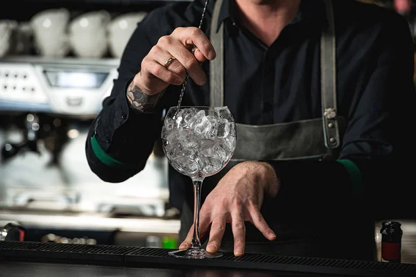 Cantinero refrescante copa de cóctel — Foto de Stock