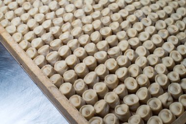 Rus çiğ et köfte. el ile üretim.