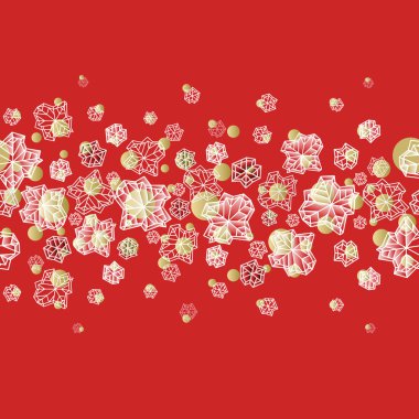 Kış kar taneleri tasarım