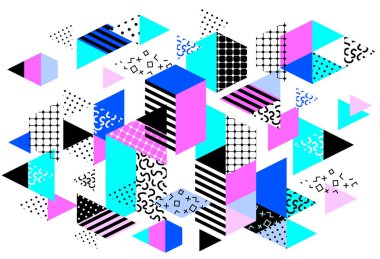 Memphis tarzı arka plan.