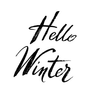 Kış callygraphy tasarım