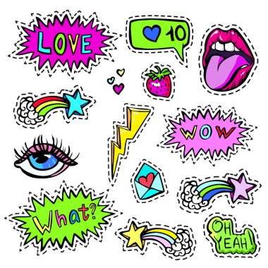 Dekoratif moda yama rozetleri