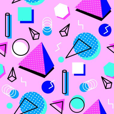 Memphis tarzı arka plan.