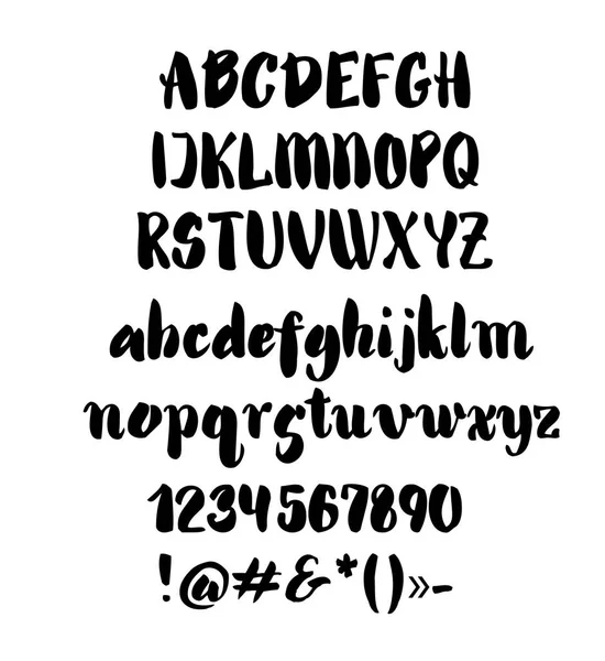 Διανυσματικό αλφάβητο χειρωνακτικά γράμματα. — Διανυσματικό Αρχείο