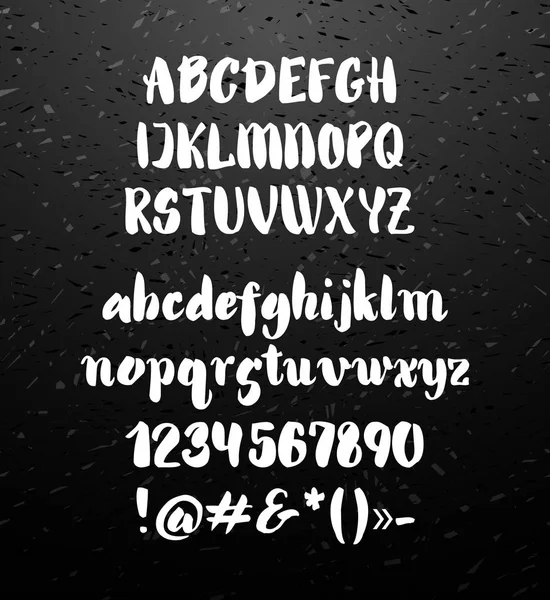 Alphabet vectoriel. lettres dessinées à la main. — Image vectorielle