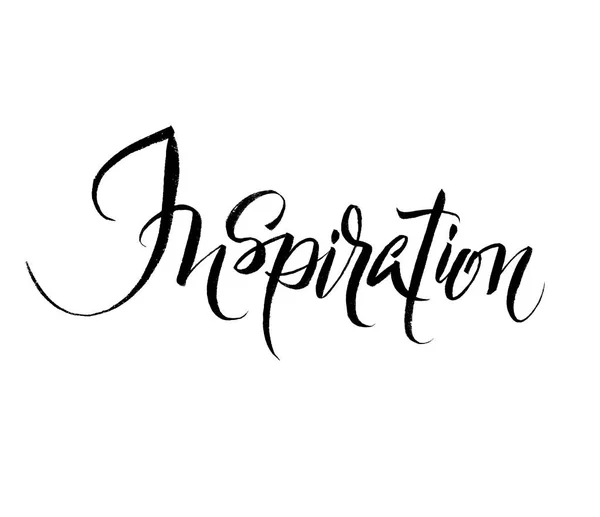 Inspiration. Pinsel Hand Schriftzug Illustration. — Stockvektor