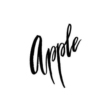 Apple kartpostal yazı