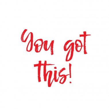 Sende, izole motivasyon metin illüstrasyon vektör