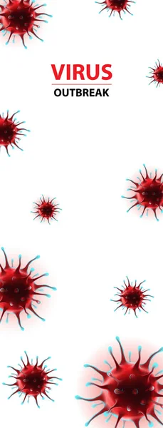 Vertikale soziale Medien Banner Coronavirus Epidemie Virus Illustration Vektorgrafiken