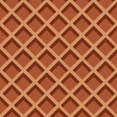 Waffle Dikişsiz desen vektör. Düz renk tasarımı