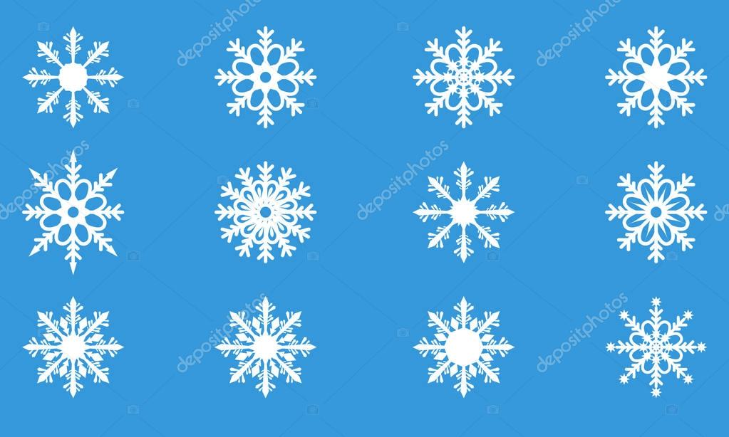 Disegni Di Fiocchi Insieme Dei Fiocchi Di Neve Creativo