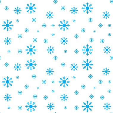 Kar Tanesi Noel 'i ve yeni yıl kusursuz model vektör çizimi