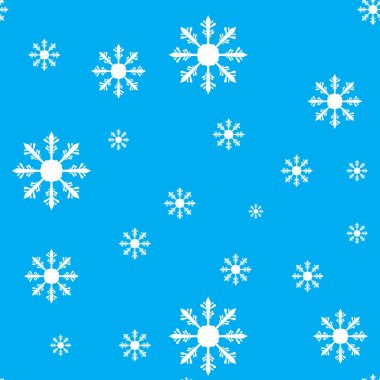 Kar Tanesi Noel 'i ve yeni yıl kusursuz model vektör çizimi