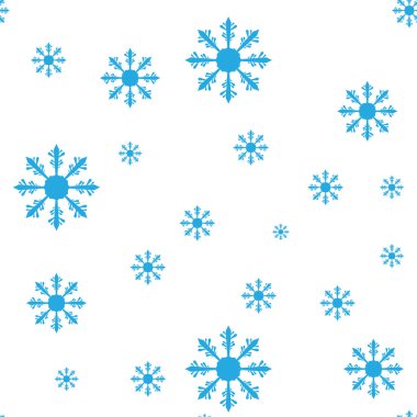 Kar Tanesi Noel 'i ve yeni yıl kusursuz model vektör çizimi