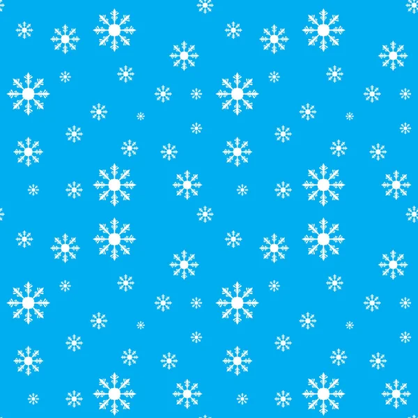 Natal floco de neve e ano novo sem costura padrão vetor ilustração — Vetor de Stock