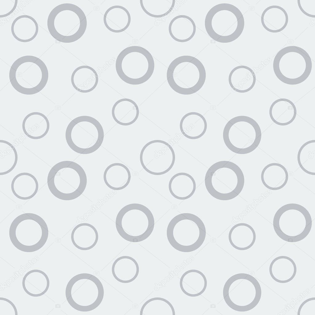 Vector seamless pattern with abstract circles. Modern stylish texture.