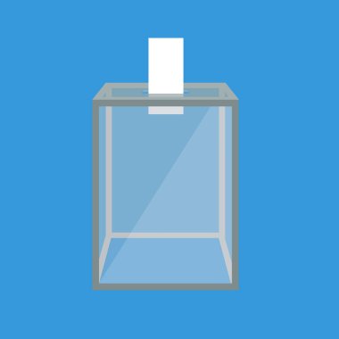 Oylama, seçim kavramı. Vektör çizim düz tasarım stili.