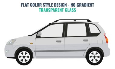 Minibüs vektör şablon beyaz arka plan üzerinde.