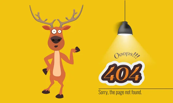 404 errore di connessione con il concetto di Natale. Vettore — Vettoriale Stock
