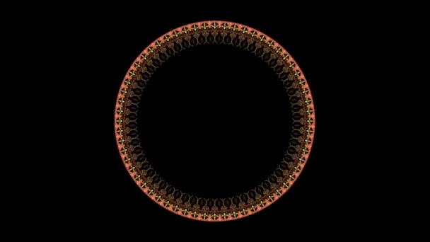 アラベスク風の背景と幾何学的なイスラムの飾り枠. — ストック動画