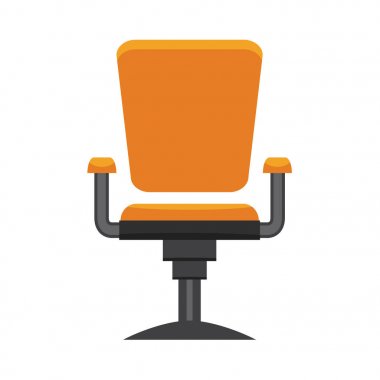 Modern ofis koltuğu. Düz tasarlamak vektör.