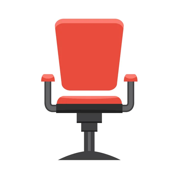 Chaise de bureau moderne. Vecteur design plat . — Image vectorielle