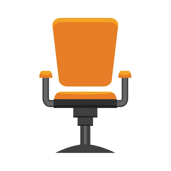 Chaise de bureau moderne. Vecteur design plat . — Image vectorielle