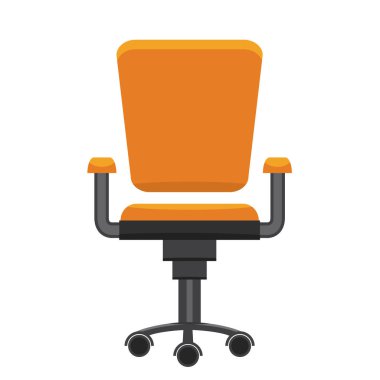 Modern ofis koltuğu. Düz tasarlamak vektör.