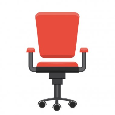 Modern ofis koltuğu. Düz tasarlamak vektör.