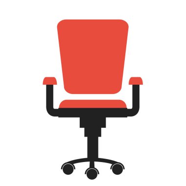 Modern ofis koltuğu. Düz tasarlamak vektör.