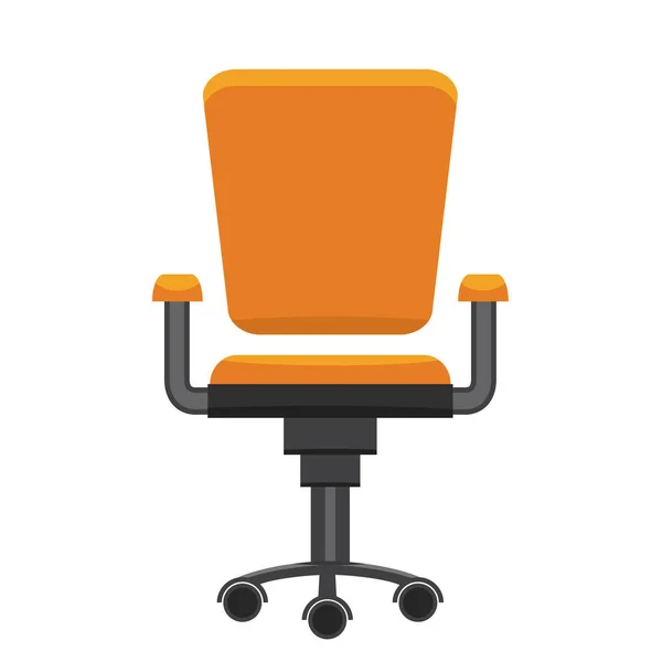 Moderna silla de oficina. Diseño plano vector . — Vector de stock