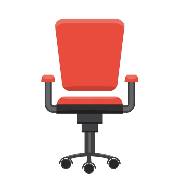 Modern office chair. Flat design vector. — Stock Vector