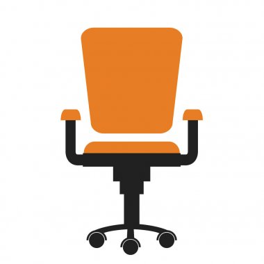 Modern ofis koltuğu. Düz tasarlamak vektör.