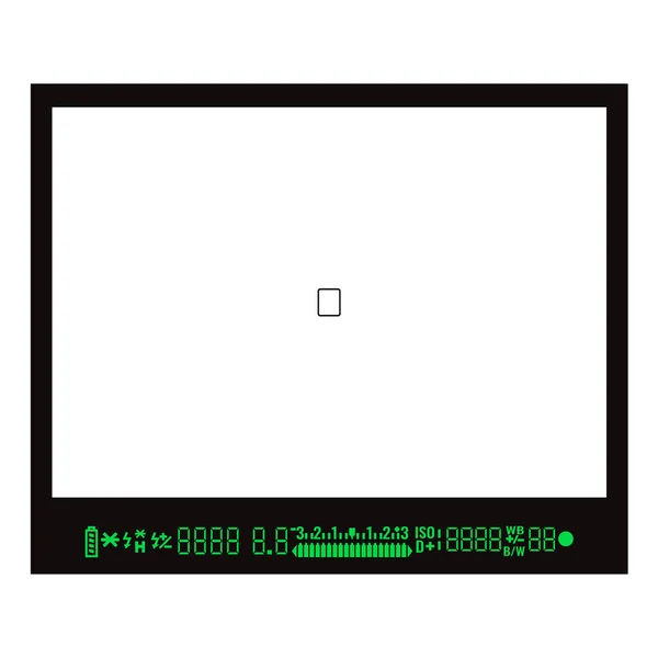 聚焦屏幕或单反相机取景器。矢量插图. — 图库矢量图片