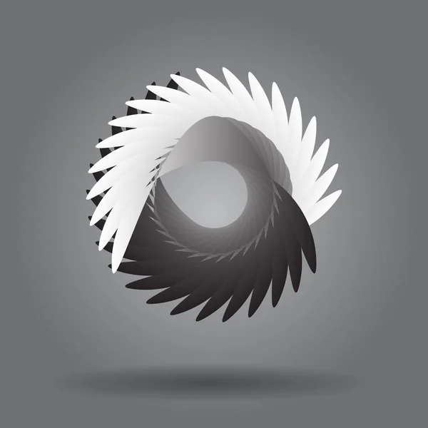 Moderne abstracte cirkel geometrische element. — Stockvector