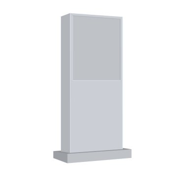 Vector etkileşimli bilgi noktası terminal ekran ekran konsol infokiosk standı