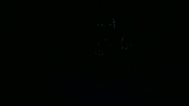 Feux d'artifice la nuit.