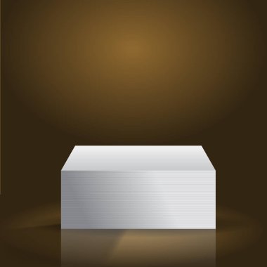 Vektör boş vektör kartvizit şablonu sahte. Kartları ve tasarımınız için düz bir yığın marka vb.